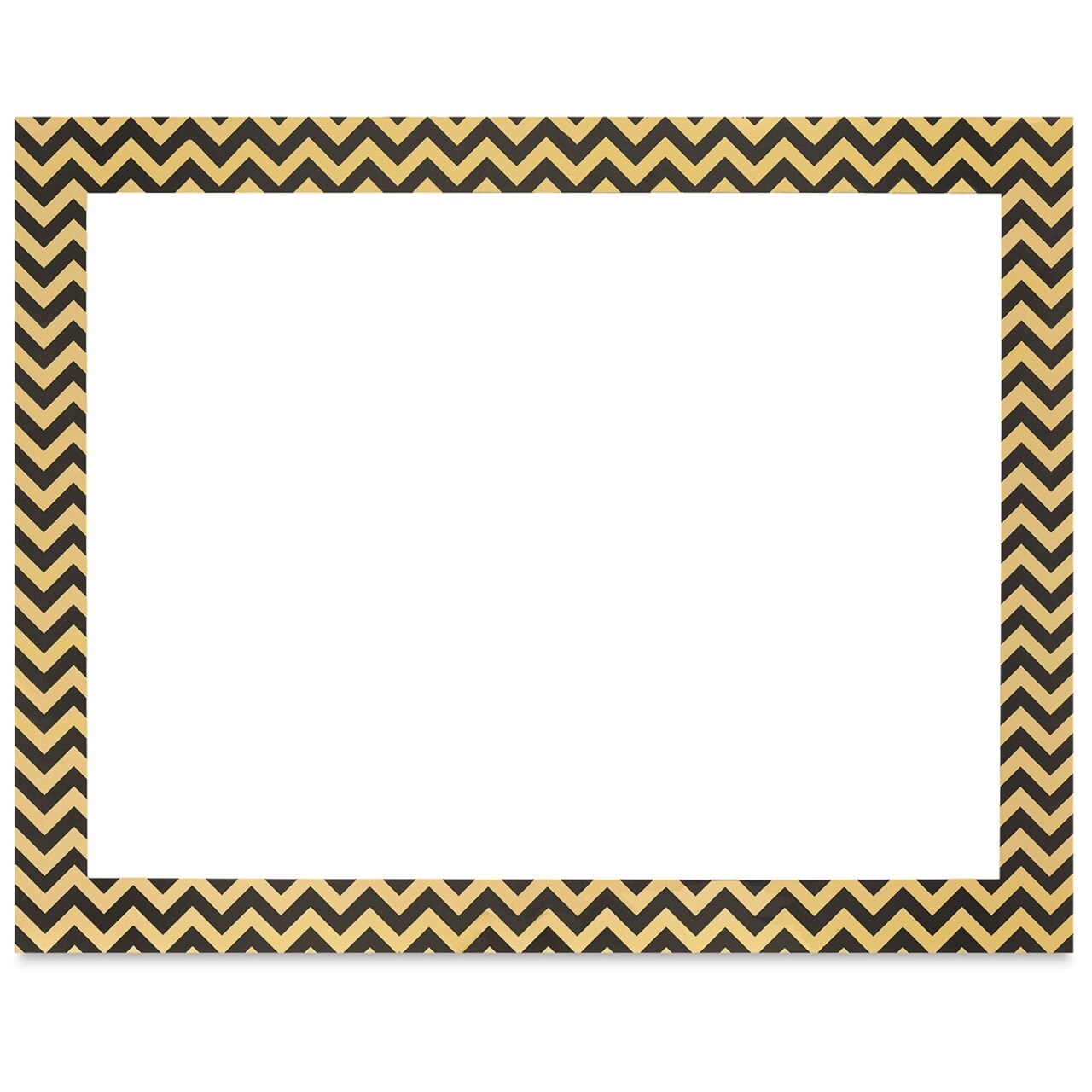 Pacon Ucreate Poster Board - Black and Gold Chevron, 22" x 28"